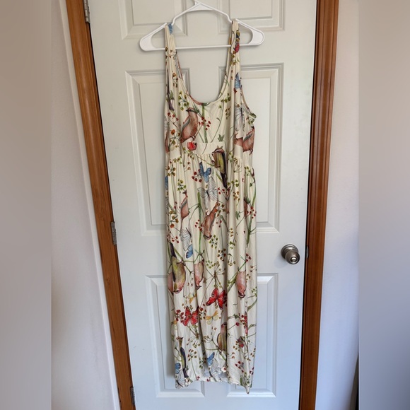 Woodland nature White sleeveless dress - Picture 4 of 7